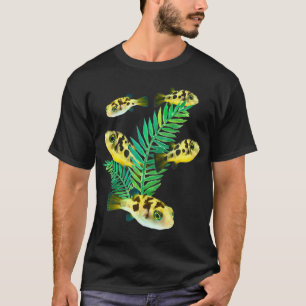 Camiseta Pea Puffers Aquarium Pescado Enano Púffer Pescado
