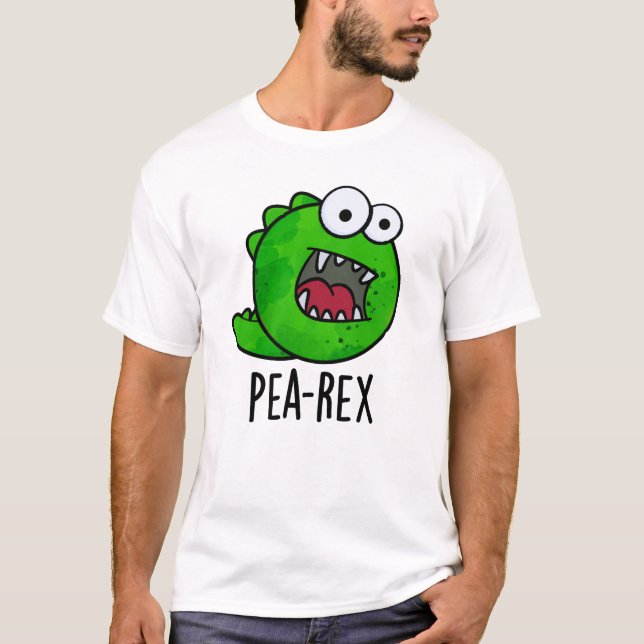 Camiseta Pea Rex Funny Dinosaur Veggie TRex Pun (Anverso)