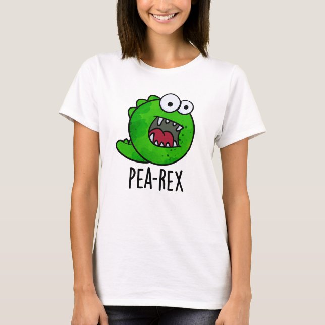 Camiseta Pea Rex Funny Dinosaur Veggie TRex Pun (Anverso)