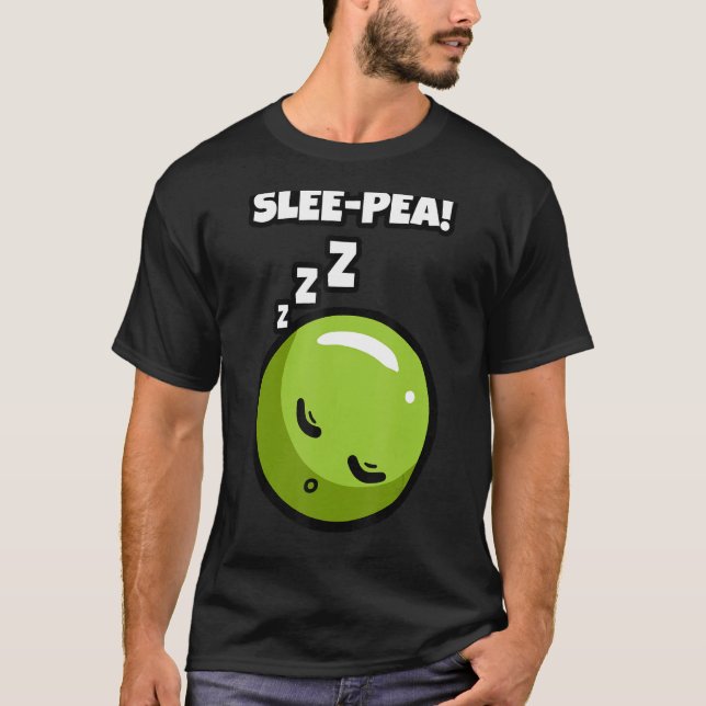 Camiseta Pea Vegetariana Sleeping Seed Pod Flowing Planta V (Anverso)