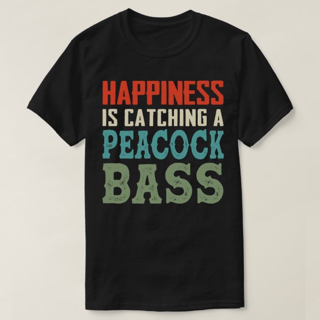 Camiseta PeaBass Pesca Felicidad Captura PeaBass (Diseño del anverso)