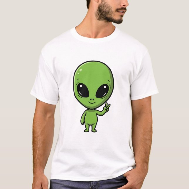 Camiseta Peace Alien (Anverso)