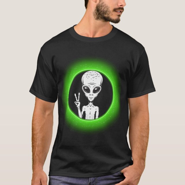 Camiseta Peace Alien Tee (Anverso)