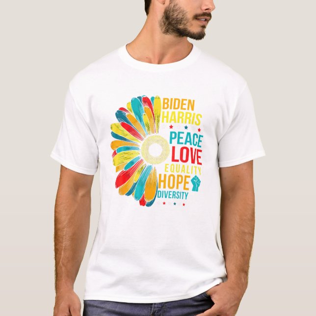 Camiseta Peace Diversity Equality (Anverso)