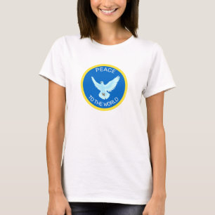 Camiseta Peace Dove con texto editable