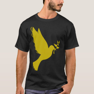 Camiseta Peace Dove Olive Branch Dove Bird Hippy