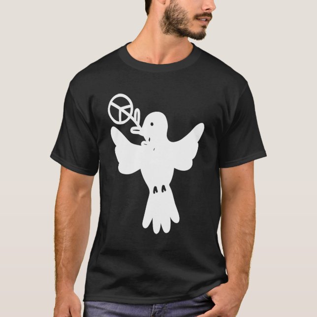 Camiseta Peace Dove Peace Sign White Dove Peace (Anverso)