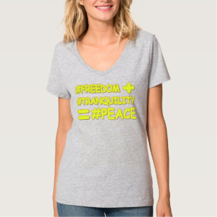 Camiseta "PEACE FORMULA EQUATION", diseño elegante. ¡Hazte 