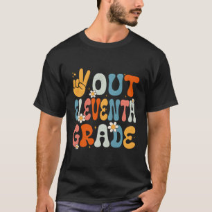 Camiseta Peace Hand Undécimo Primer Grado Clase Bye 11º Gra