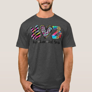 Camiseta Peace Love 2º Grado Leopard Tie Dye Back To Schoo