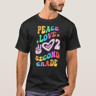 Camiseta Peace Love 2º GRADO Maestro de la Escuela Retro SE