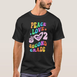 Camiseta Peace Love 2º GRADO Maestro de la Escuela Retro SE