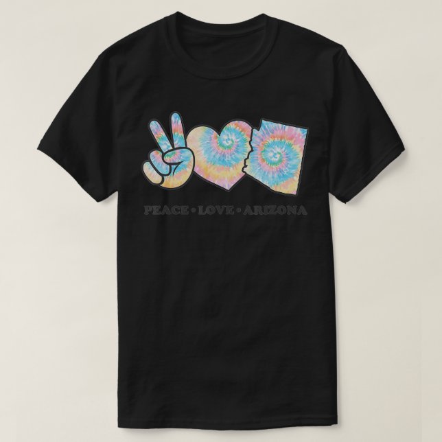Camiseta Peace Love Arizona (Diseño del anverso)