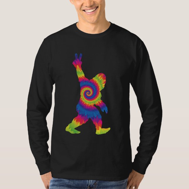 Camiseta Peace Love Bigfoot - Amantes de pie grande (Anverso)