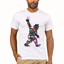Peace Love Bigfoot Hippie Funny Bigfoot Lover