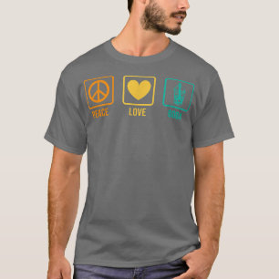 Camiseta Peace Love Boba Gráfico Tea Lover Tea Drinker Bubb