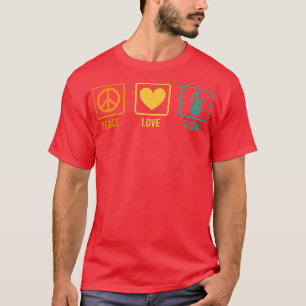 Camiseta Peace Love Boba Gráfico Tea Lover Tea Drinker Bubb