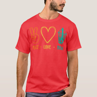 Camiseta Peace Love Boba Gráfico Tea Lover Tea Drinker Bubb