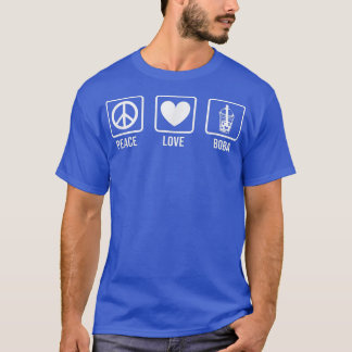 Camiseta Peace Love Boba Graphic Tea Lover Tea Drinker Bubb