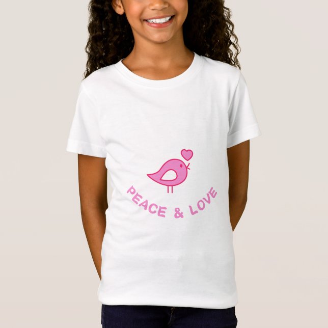 Camiseta PEACE & LOVE, camiseta maravillosa (Anverso)