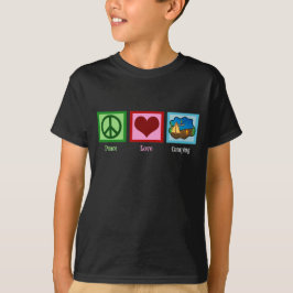 Camiseta Peace Love Camping Kids