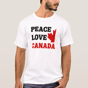Camiseta Peace Love Canada