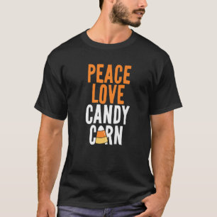 Camiseta Peace Love Candy Corn Niños divertidos Adultos Hal