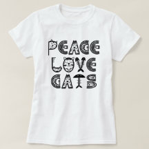 Peace Love Cats T-Shirt