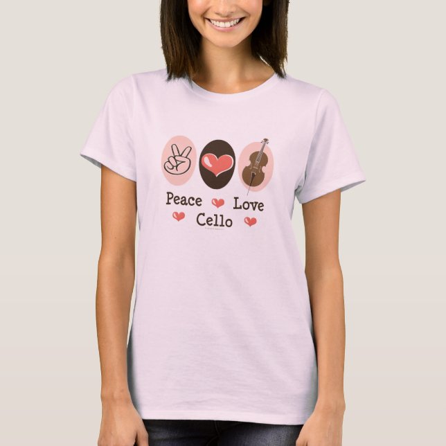 Camiseta Peace Love Cello Organic Tee (Anverso)