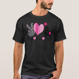 Camiseta Peace Love Cheer Tie Dye Leopard Cheerled Chee