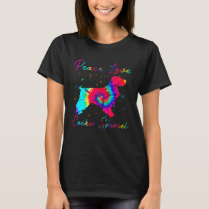 Camiseta Peace Love Cocker Spaniel Funny Dog