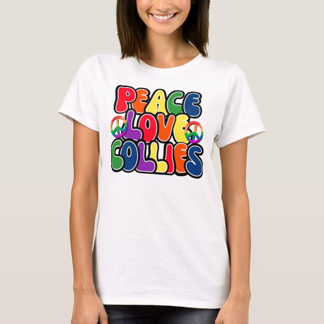 Camiseta Peace Love Collies (Anverso)