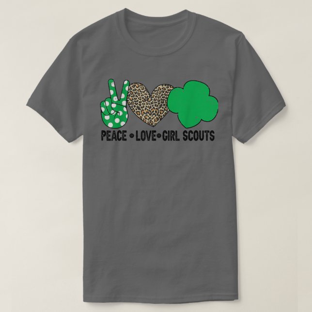 Camiseta Peace Love Cookie Scout For Chicas Bakery Cookie S (Diseño del anverso)