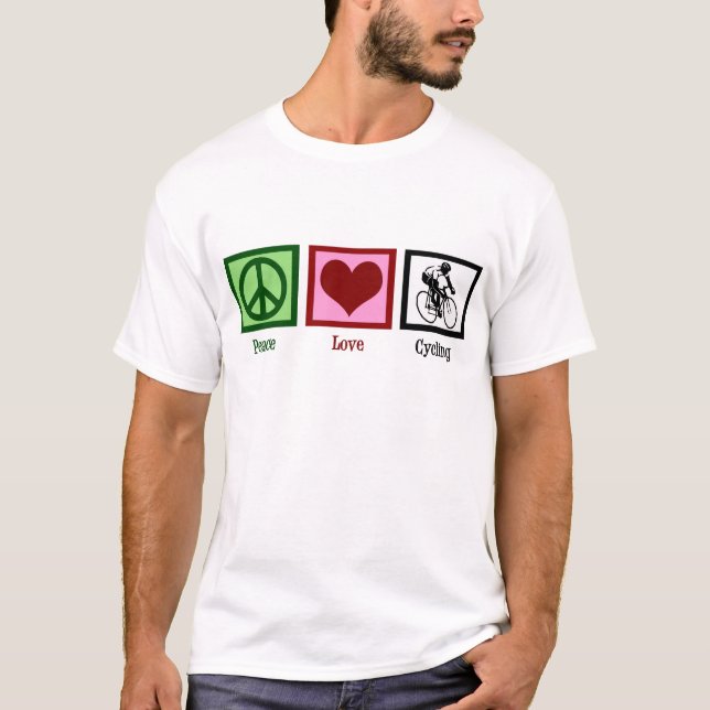 Camiseta Peace Love Cycling (Anverso)