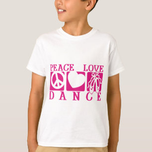 Camiseta Peace Love Dance