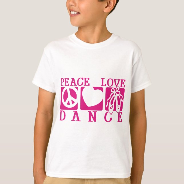 Camiseta Peace Love Dance (Anverso)