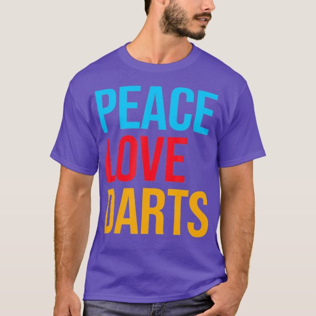 Camiseta Peace Love Dart (Anverso)