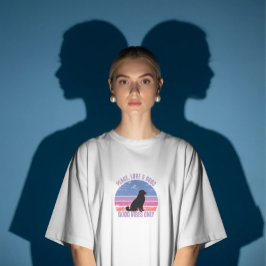 Camiseta Peace, Love, Dogs T-shirt, retro sunset T-shirt