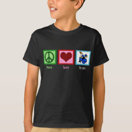 Camiseta Peace Love Drums Kids