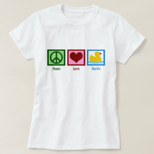 Camiseta Peace Love Ducks