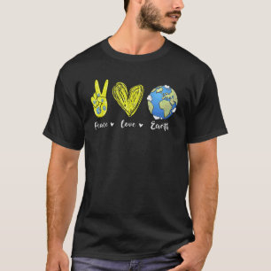 Camiseta Peace Love Earth Day