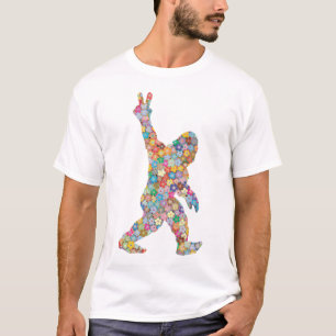 Camiseta Peace Love Floral Bigfoot