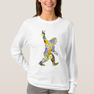 Camiseta Peace Love Floral Bigfoot T-Shirt