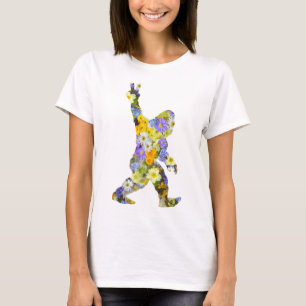 Camiseta Peace Love Floral Bigfoot T-Shirt