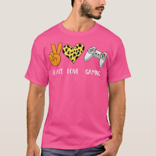 Camiseta Peace Love Gaming Lazy Halloween Costume Videogame