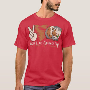 Camiseta Peace Love Guinea Pigs 