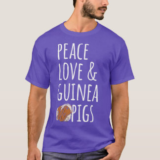 Camiseta Peace Love & Guinea Pigs  - 1