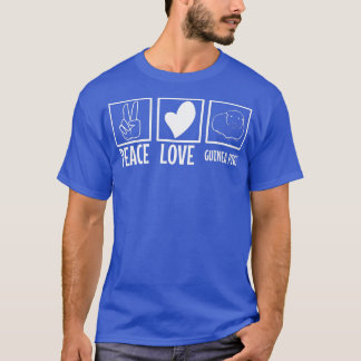 Camiseta Peace love guinea pigs 68