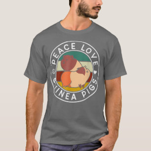 Camiseta Peace Love Guinea Pigs Animal Lover Guinea Pig Pet