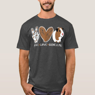Camiseta Peace Love Guinea Pigs Funny